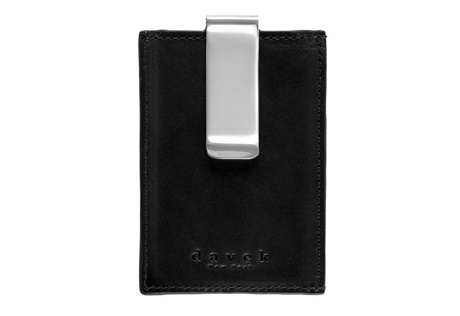 money clip card sleeve Dalvey Men's Credit Card Case & Money Clip Black Caviar Leather Engraveable