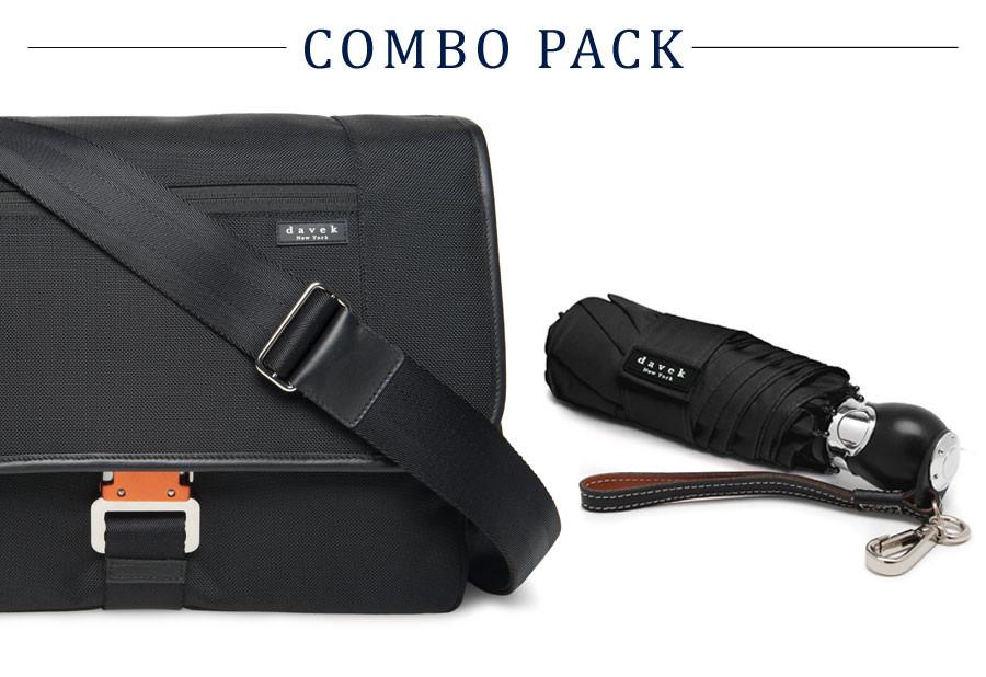 Nylon Messenger Bag Davek Traveler Umbrella Pack Rain Umbrellas