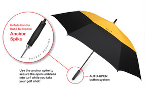 新品未使用品 DAVEK ダベック ゴルフ傘 THE DAVEK GOLF Davek Golf Umbrella | Large Golf Umbrella | Collapsible Golf Umbrella