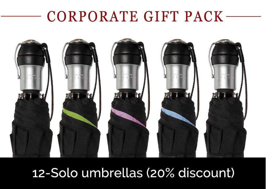 davek Solo 折りたたみ傘 黒/緑⭐️収納ケース付き Davek Solo Umbrella | High Quality Umbrella | Wind Resistant