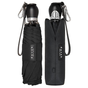 THE DAVEK TRAVELER - (GIFT PACK ITEM) UMBRELLA Davek Accessories, Inc. CLASSIC BLACK 