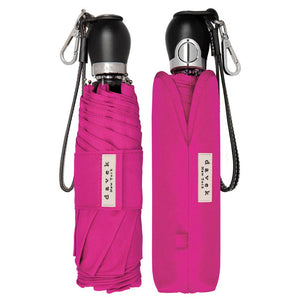 THE DAVEK TRAVELER - (GIFT PACK ITEM) UMBRELLA Davek Accessories, Inc. FUCHSIA PINK 